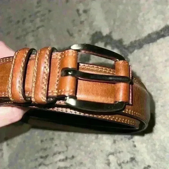 Fossil around the waist around the world full grain cowhide leather belt 40 - Picture 2 of 5